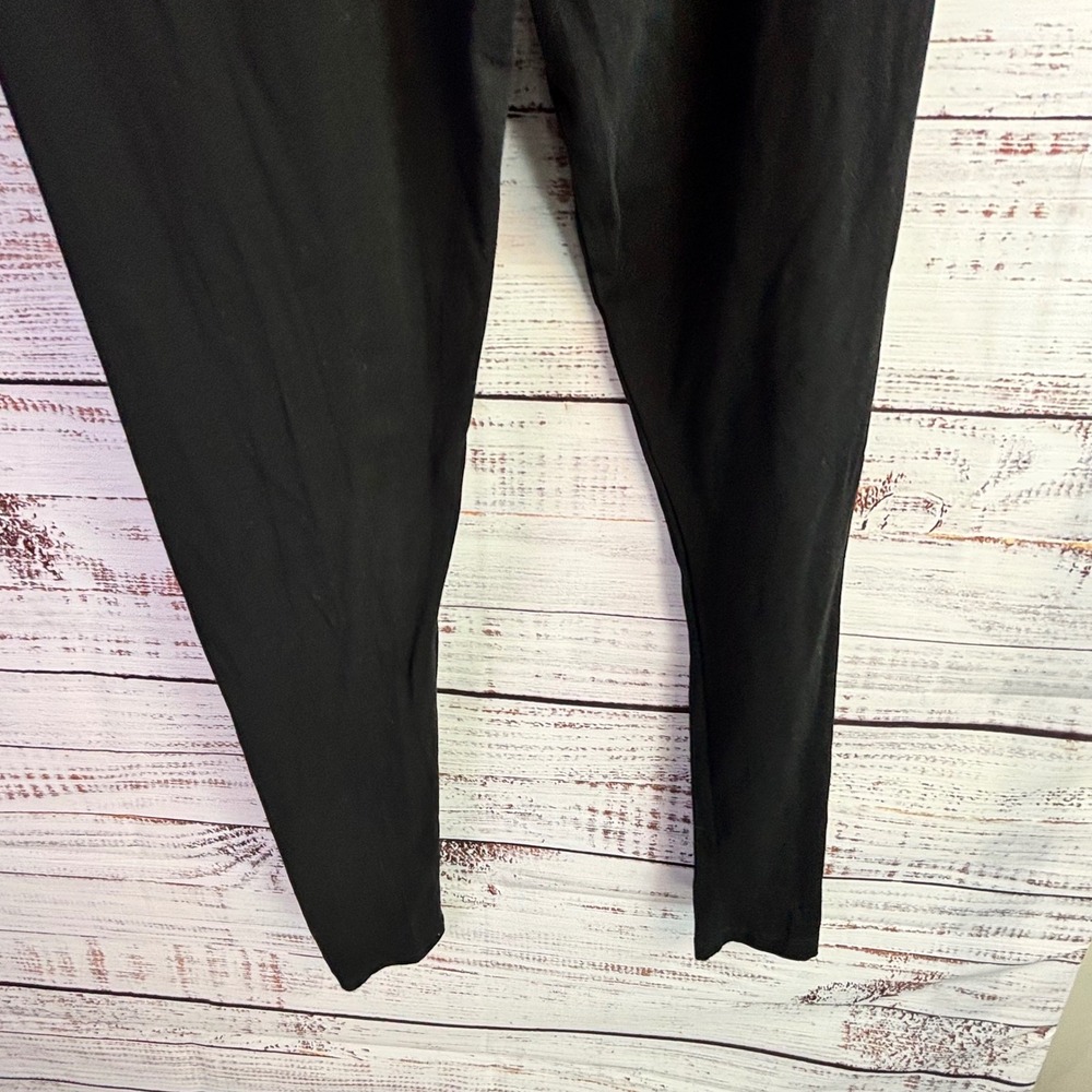 Minimalist Basic Leggings Esmara Size M 8/10 Black Cotton Elastane Stretch New - Picture 9 of 9